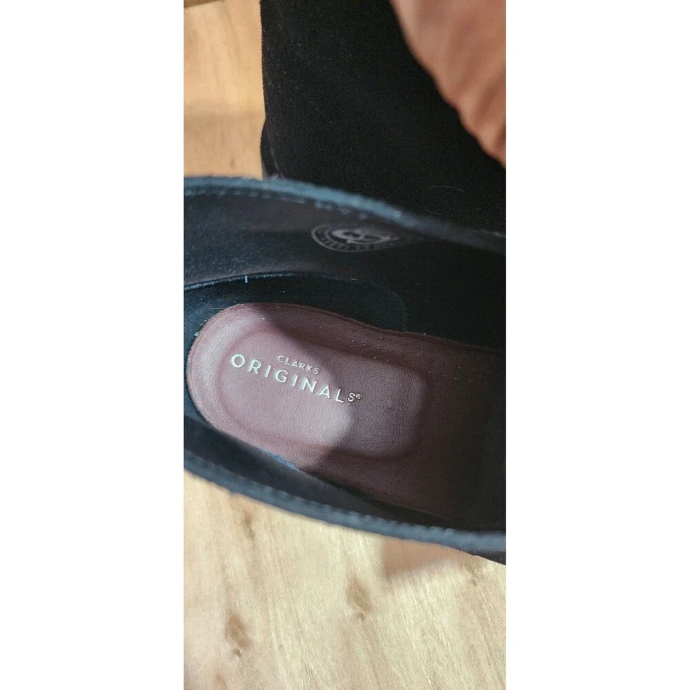 Clarks Originals Men’s Desert Boots Evo Black Suede Size 10.5M